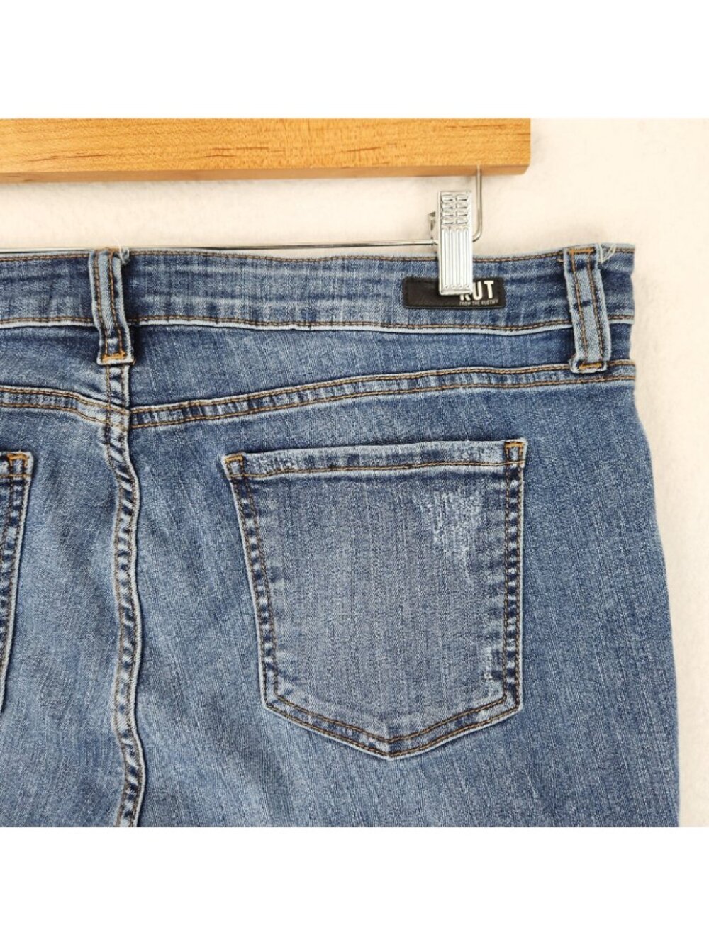 KUT From The Kloth Jeans Womens 16 Blue Connie Mid Rise Ankle Skinny Stretch - Picture 10 of 13